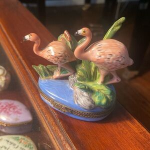 Pink Flamingo Limoges Box